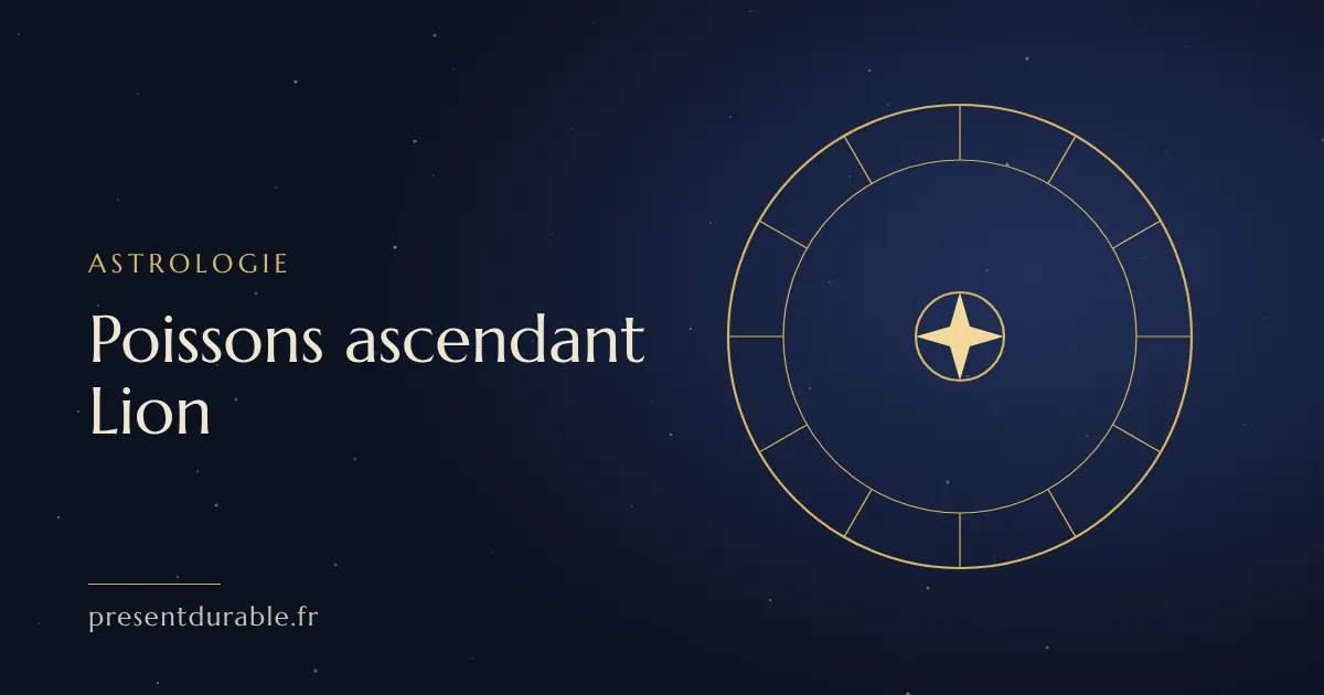 Illustration : Poissons ascendant Lion