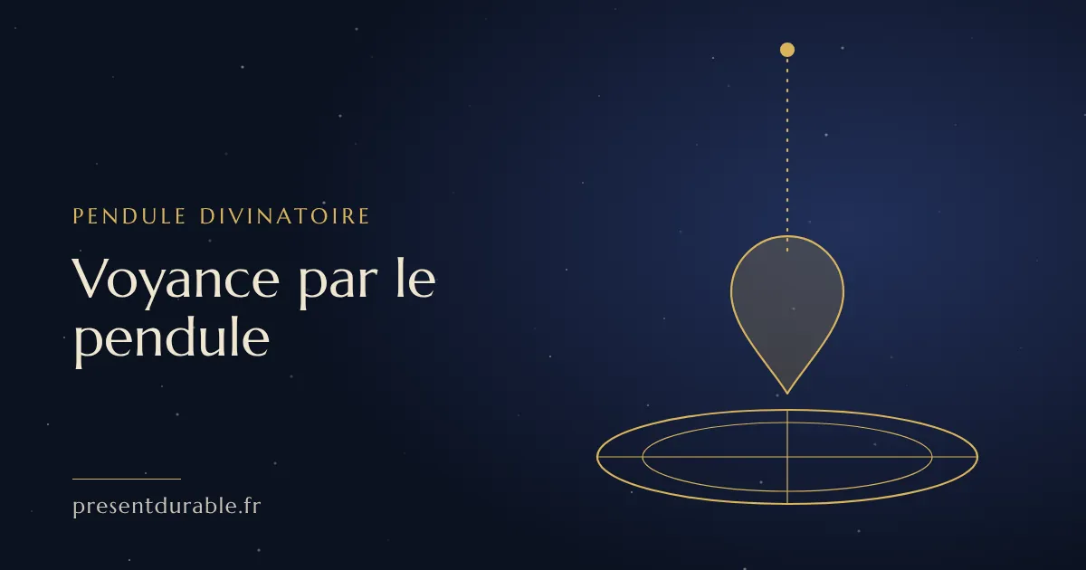 Illustration : Voyance par le pendule